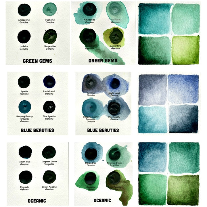 DANIEL SMITH Karty akwarelowe z kropkami MINERALNE MARVELS | Artmie