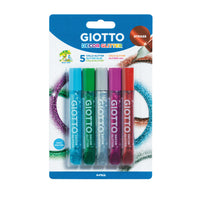 Klej brokatowy GIOTTO Glitter Glue kolory kamieni szlachetnych 5 x 10 g
