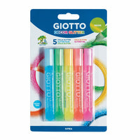 Klej brokatowy GIOTTO Glitter Glue kolory neonowe 5 x 10 g