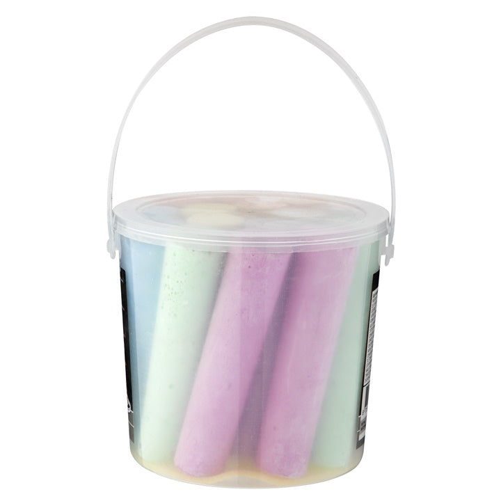 Kolorowe kredy JUMBO w wiaderku 15 szt. | Artmie