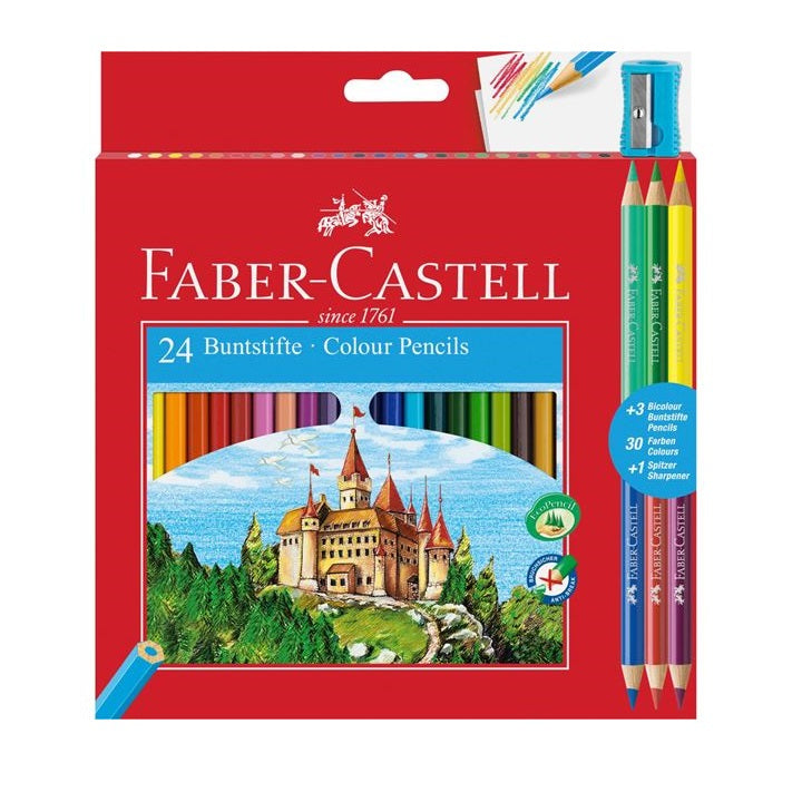 Komplet kredek ołówkowych Faber-Castell / 24szt | Artmie