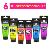 Fluorescencyjna farba akrylowa ACRYL PRO ART Kompozit 75 ml