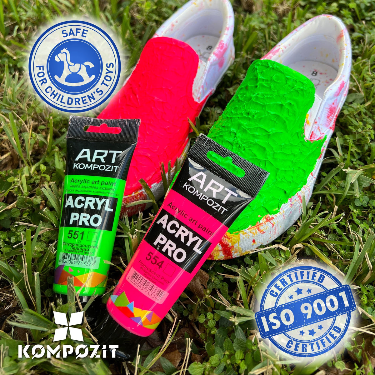 Fluorescencyjna farba akrylowa ACRYL PRO ART Kompozit 75 ml