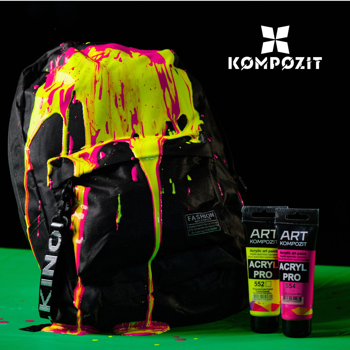 Fluorescencyjna farba akrylowa ACRYL PRO ART Kompozit 75 ml