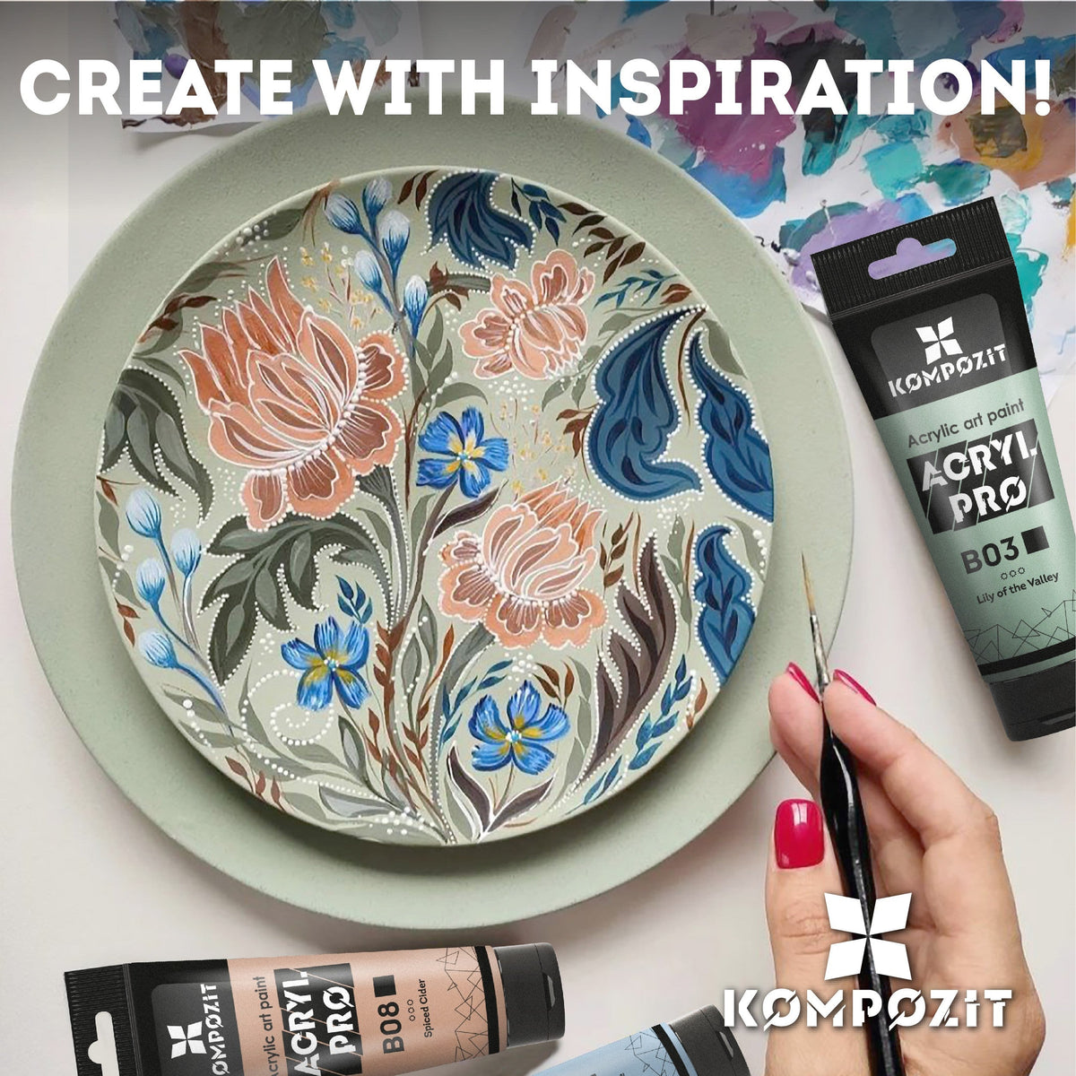 Pastelowa farba akrylowa ACRYL PRO ART Kompozit 75 ml