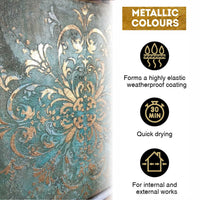 Zestaw metalicznych farb akrylowych ACRYL PRO