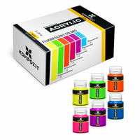 Zestaw farb akrylowych Kompozit STANDART Fluorescent 6 x 20 ml