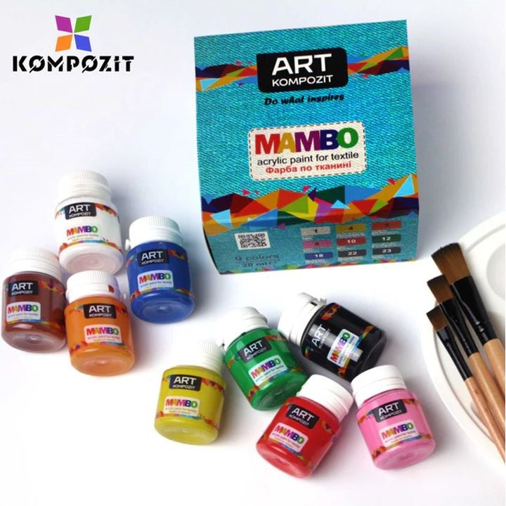 Kompozit zestaw kolorów MAMBO do tekstyliów i skóry | Artmie