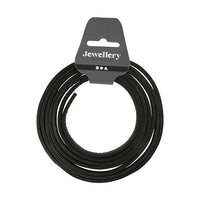 Skórzany rzemyk 3 mm x 2 m – czarny