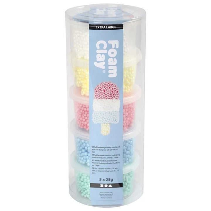 Kreatywna glinka do modelowania Foam Clay XL - 5x25 g | Artmie