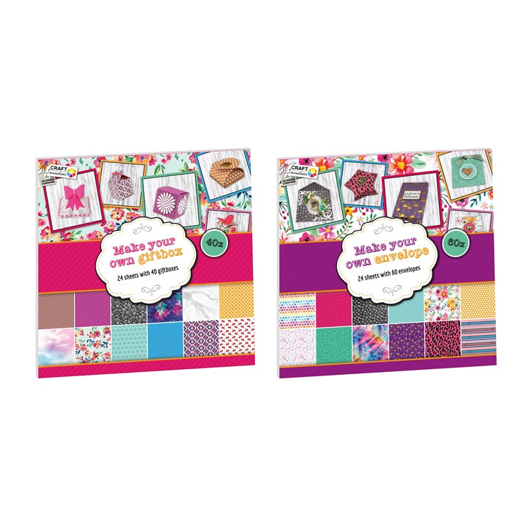 Kreatywny zestaw Craft Sensations do scrapbookingu – 24 arkusze | różne wzory | Artmie