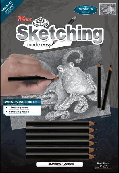 Kreatywny zestaw szkicowy - Ośmiornica / A5 | Artmie
