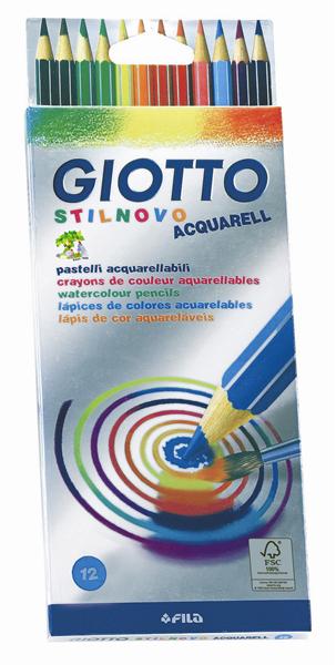Kredki akwarelowe Stilnovo Giotto / 12 szt | Artmie