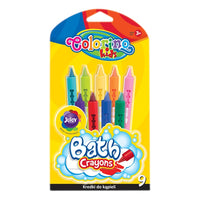Kredki do kąpieli Colorino 9 szt. | Artmie