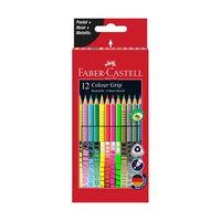 Kredki eco Grip Pastel Neon Metal FABER-CASTELL / 12 kolorów | Artmie
