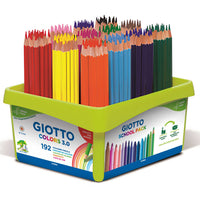 Kredki GIOTTO Colors 3.0 sześciokątne - zestaw szkolny 192 szt.