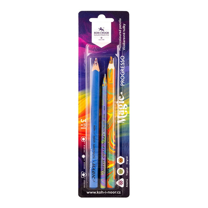 Kredki KOH-I-NOOR MAGIC - zestaw 3 sztuk | Artmie