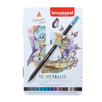 Kredki kolorowe Bruynzeel odcienie metaliczne 12 szt. | Artmie