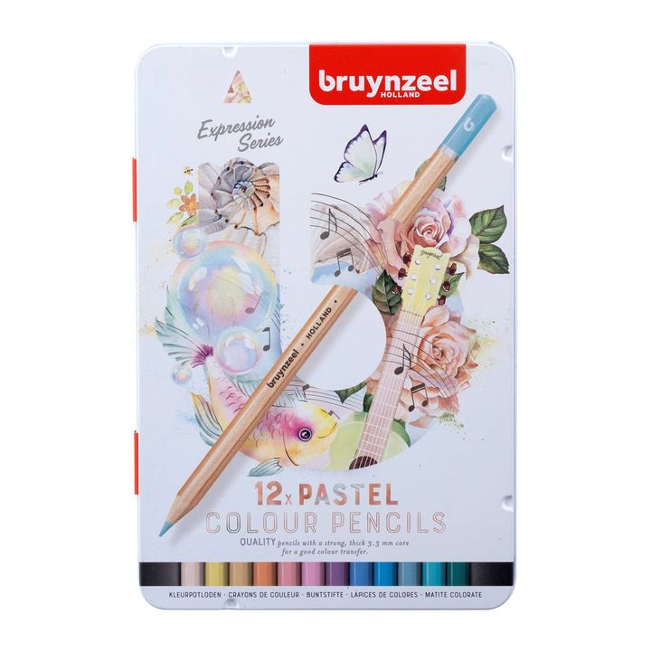 Kredki kolorowe Bruynzeel odcienie pastelowe 12 szt. | Artmie