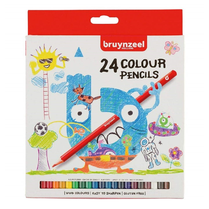 Kredki ołówkowe dla dzieci Bruynzeel Holland / 24 szt | Artmie