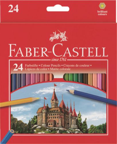 Kredki ołówkowe FABER-CASTELL / 24 kolory Zamek | Artmie