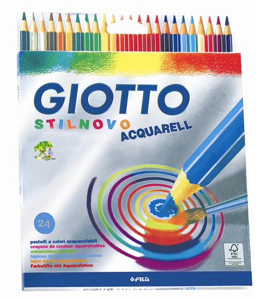 Kredki ołówkowe Giotto Acquarell / 24 kolory | Artmie