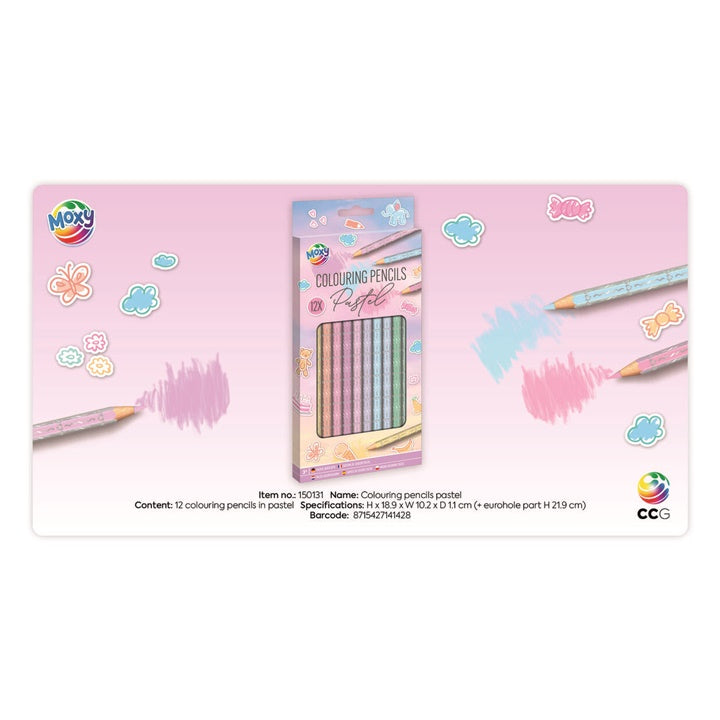 Kredki pastelowe 12 szt | Artmie