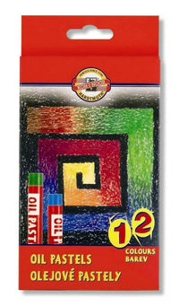 Kredki pastelowe olejne Koh-I-Noor / 12szt | Artmie