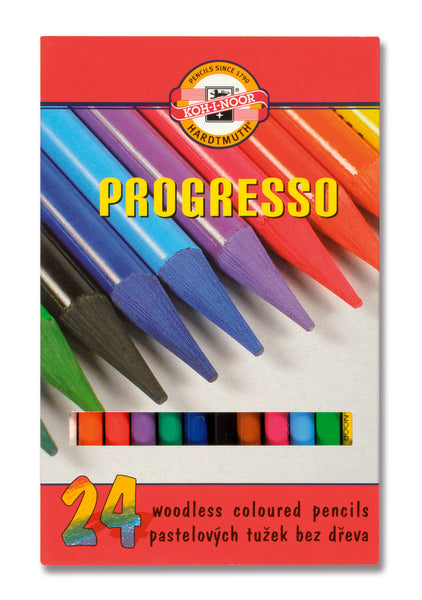 Kredki PROGRESSO Koh-I-Noor / 24 szt kredek w opakowaniu | Artmie
