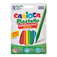 Kredki świecowe plastikowe Carioca Plastello - 12 szt.