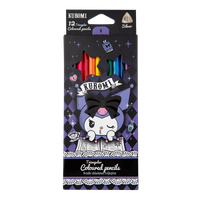 Kredki trójkątne Colorino Kuromi, 12 kolorów