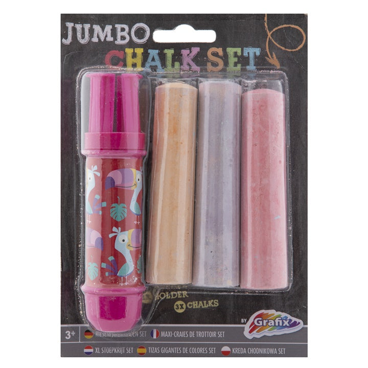 Kredy chodnikowe Jumbo z uchwytem 3 szt.