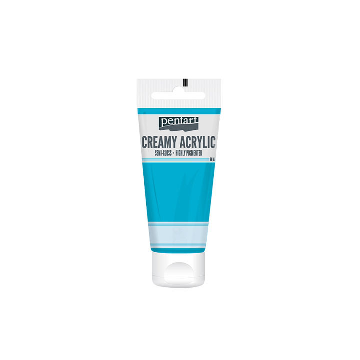 Kremowa farba akrylowa półmatowa Pentart 60 ml – Baby niebieska
