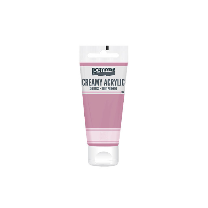 Kremowa farba akrylowa półmatowa Pentart 60 ml – Baby różowa