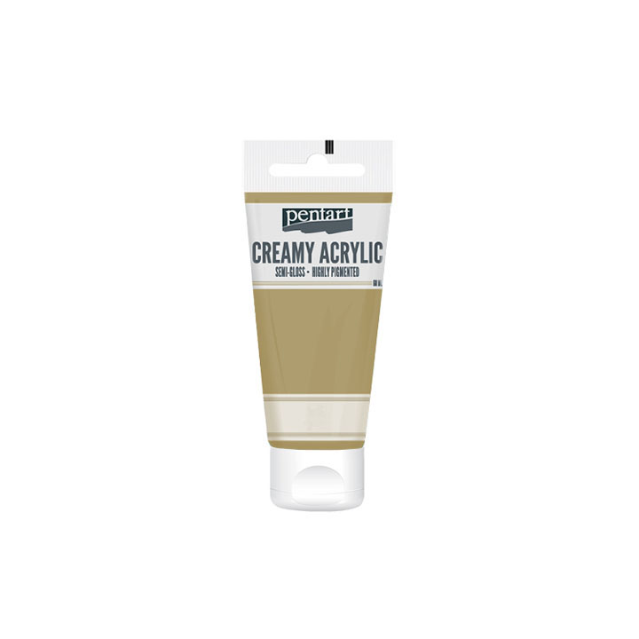 Kremowa farba akrylowa półmatowa Pentart 60 ml – Straw