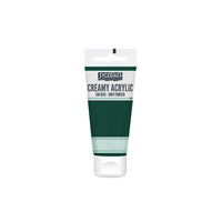 Kremowa farba akrylowa półmatowa Pentart 60 ml – ciemnozielona