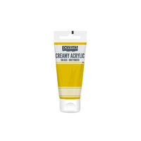 Kremowa farba akrylowa półmatowa Pentart 60 ml – żółta