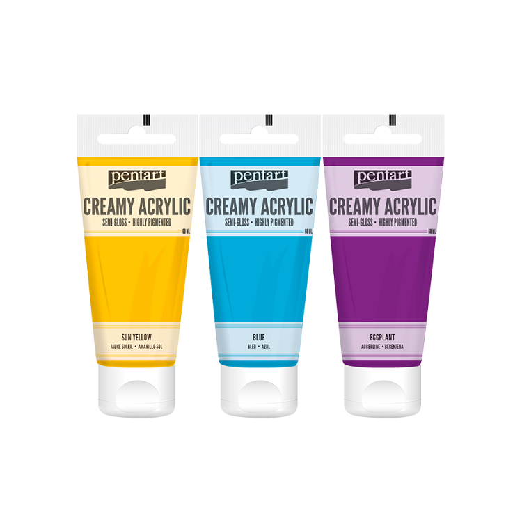 Kremowa farba akrylowa półmatowa Pentart 60 ml | różne odcienie | Artmie
