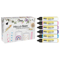 KREUL Zestaw świeczek w długopisie 6 x 25 ml Hello Baby | artmie.pl