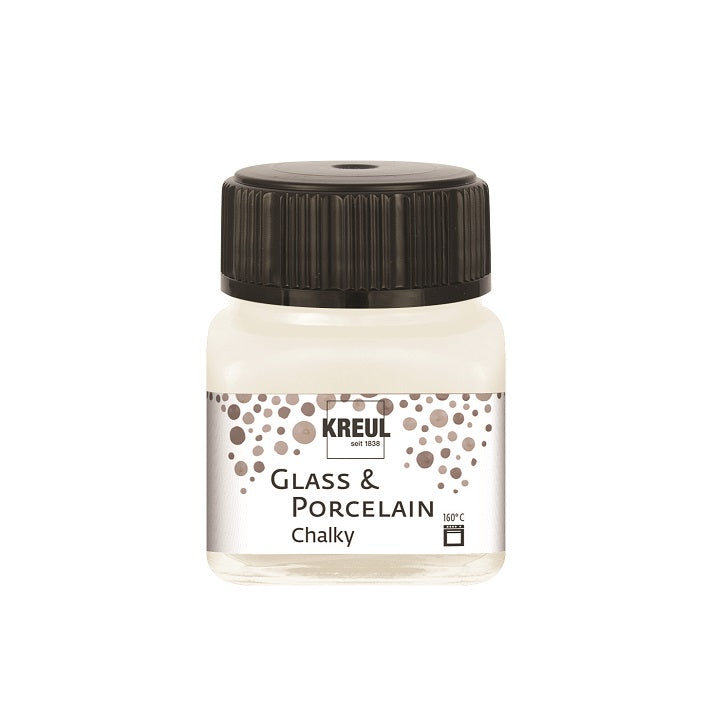 Kreul Glass & Porcelain Chalky 20 ml – biała Cotton