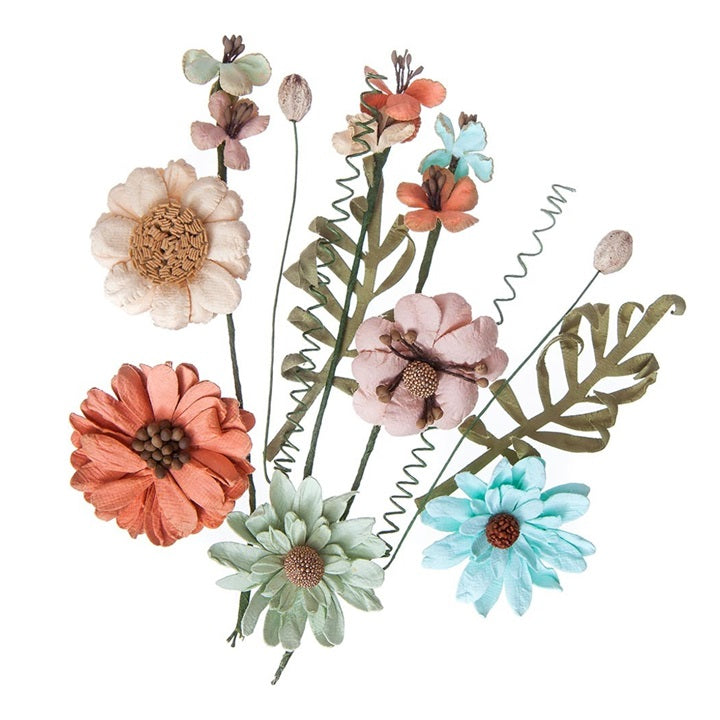 Kwiaty papierowe - Dusty Blush / 12 szt | Artmie