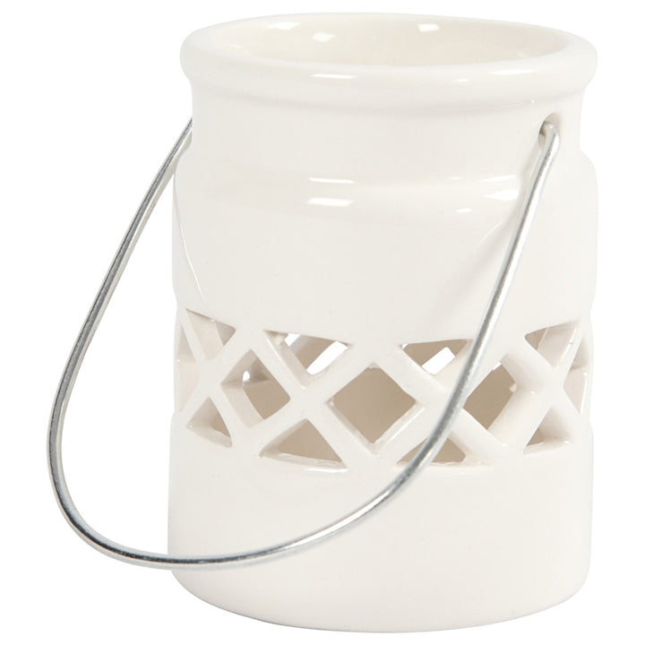 Lampion ceramiczny biały / 2 szt | Artmie