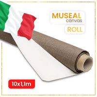 Lniane płótno malarskie MUSEAL na rolce 10 metrów - różne szerokości | Artmie