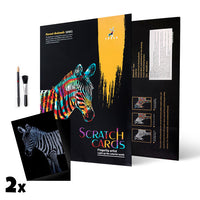 Magiczna zdrapka obraz / Zebra 40,5 x 28,5 cm | Artmie