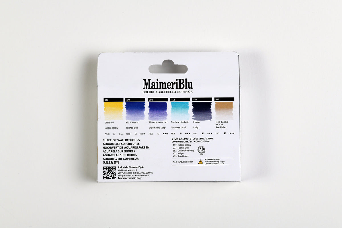 Zestaw farb akwarelowych MAIMERI Maimeri Blu