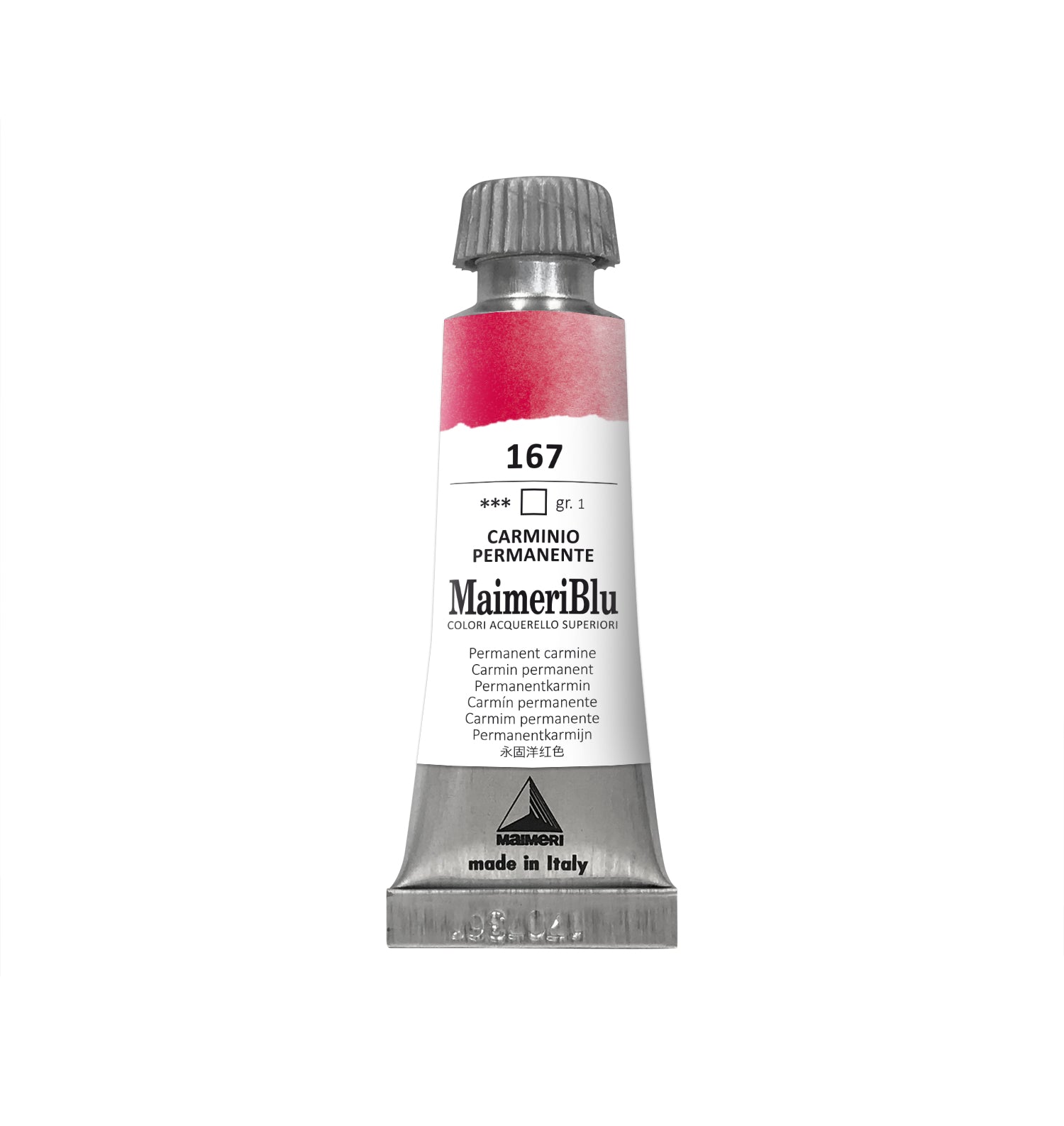 Profesjonalna farba akwarelowa MAIMERI Maimeri Blu 12 ml – Karmin permanentny