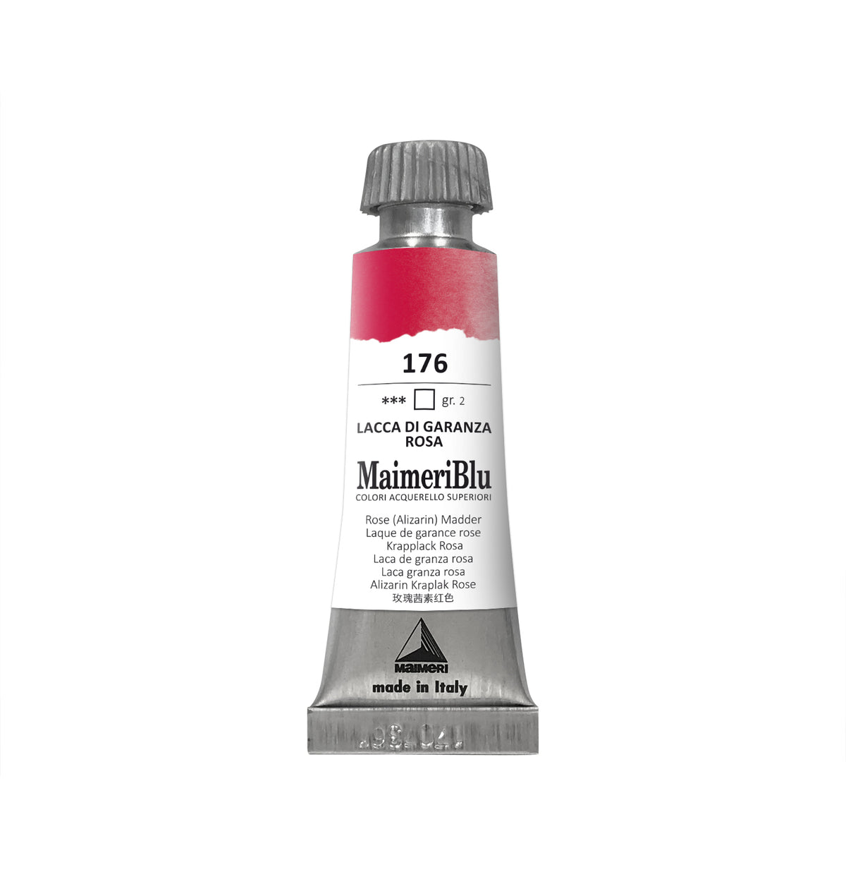 Profesjonalna farba akwarelowa MAIMERI Maimeri Blu 12 ml – Róż marzanny alizarynowej