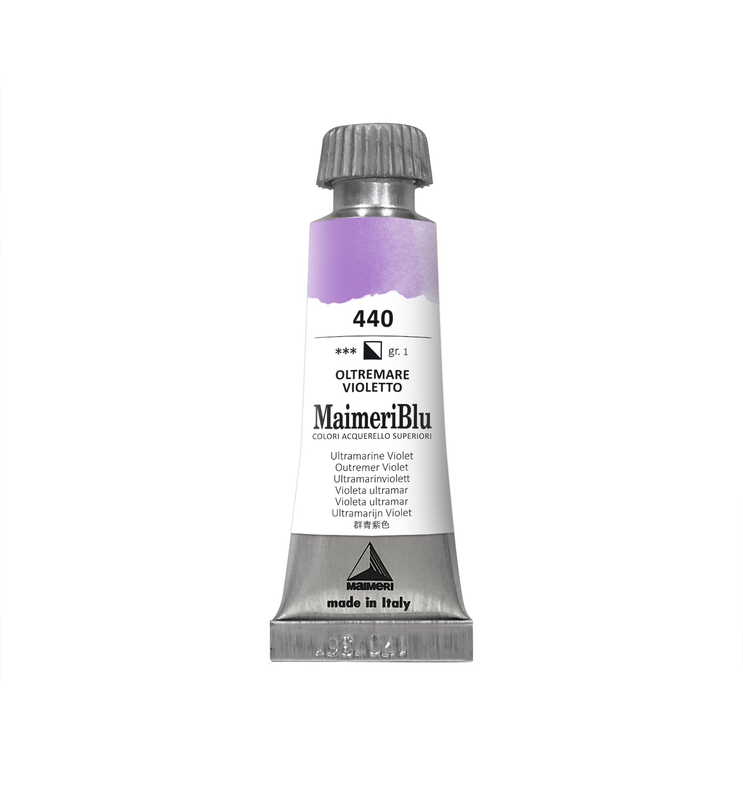 Profesjonalna farba akwarelowa MAIMERI Maimeri Blu 12 ml – Ultramaryna fioletowa