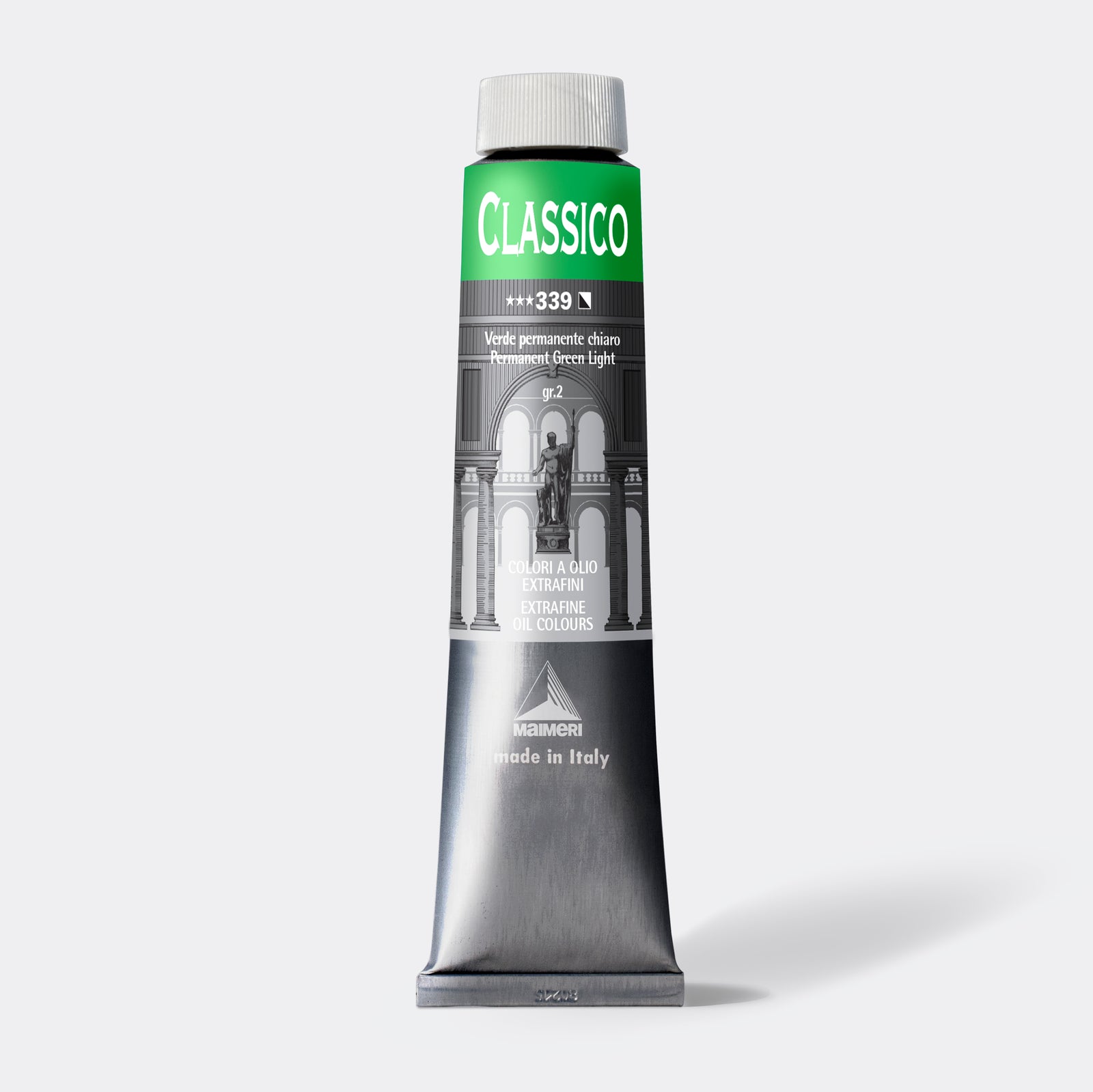 Farba olejna Maimeri Classico 200 ml – Permanent Green jasny
