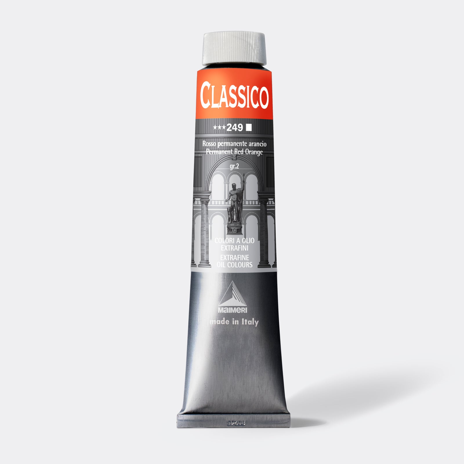 Farba olejna Maimeri Classico 200 ml – Permanentna czerwona pomarańcza